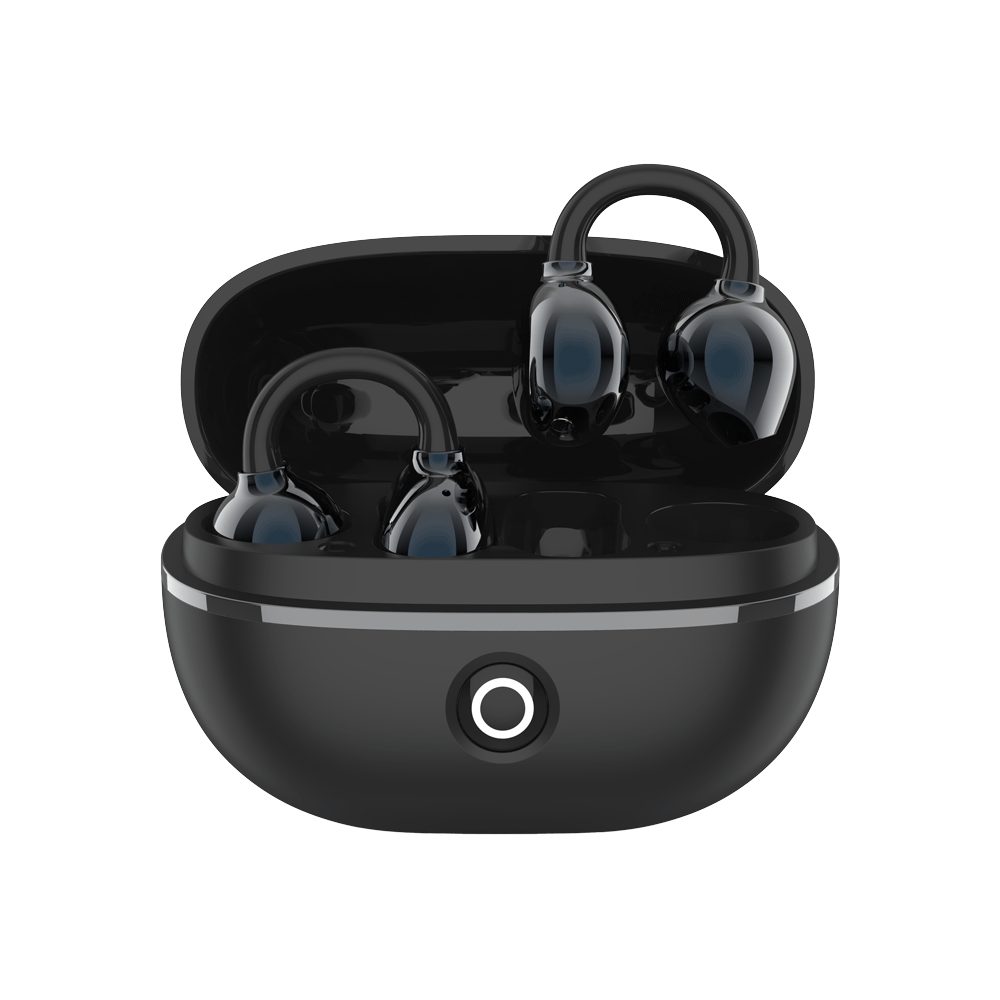 G-Tab CLIP 2 TWS Earbuds - C-Bridge Design, Open Ear Listening - BLACK