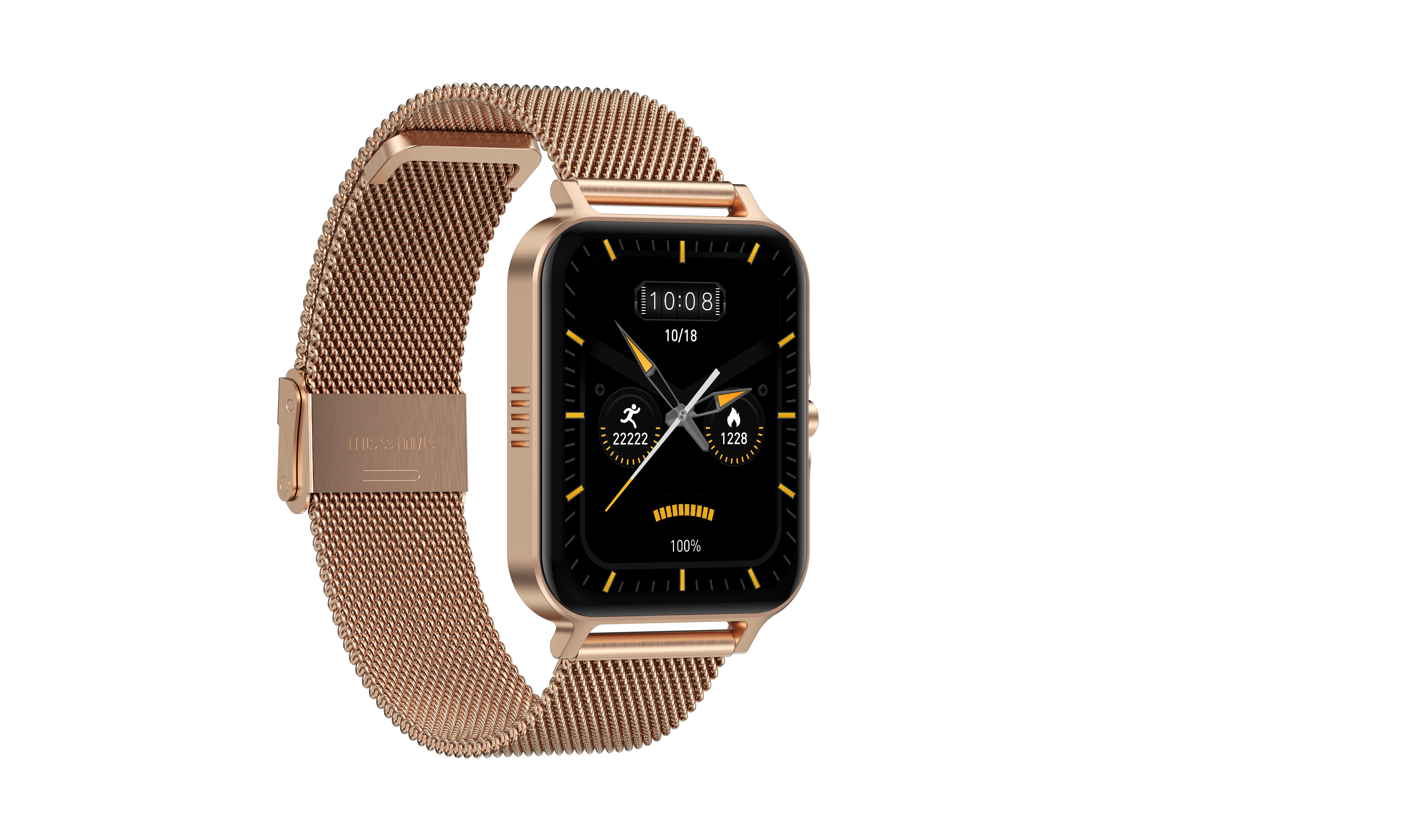 G-TAB FT7 Amoled Smart Watch Golden