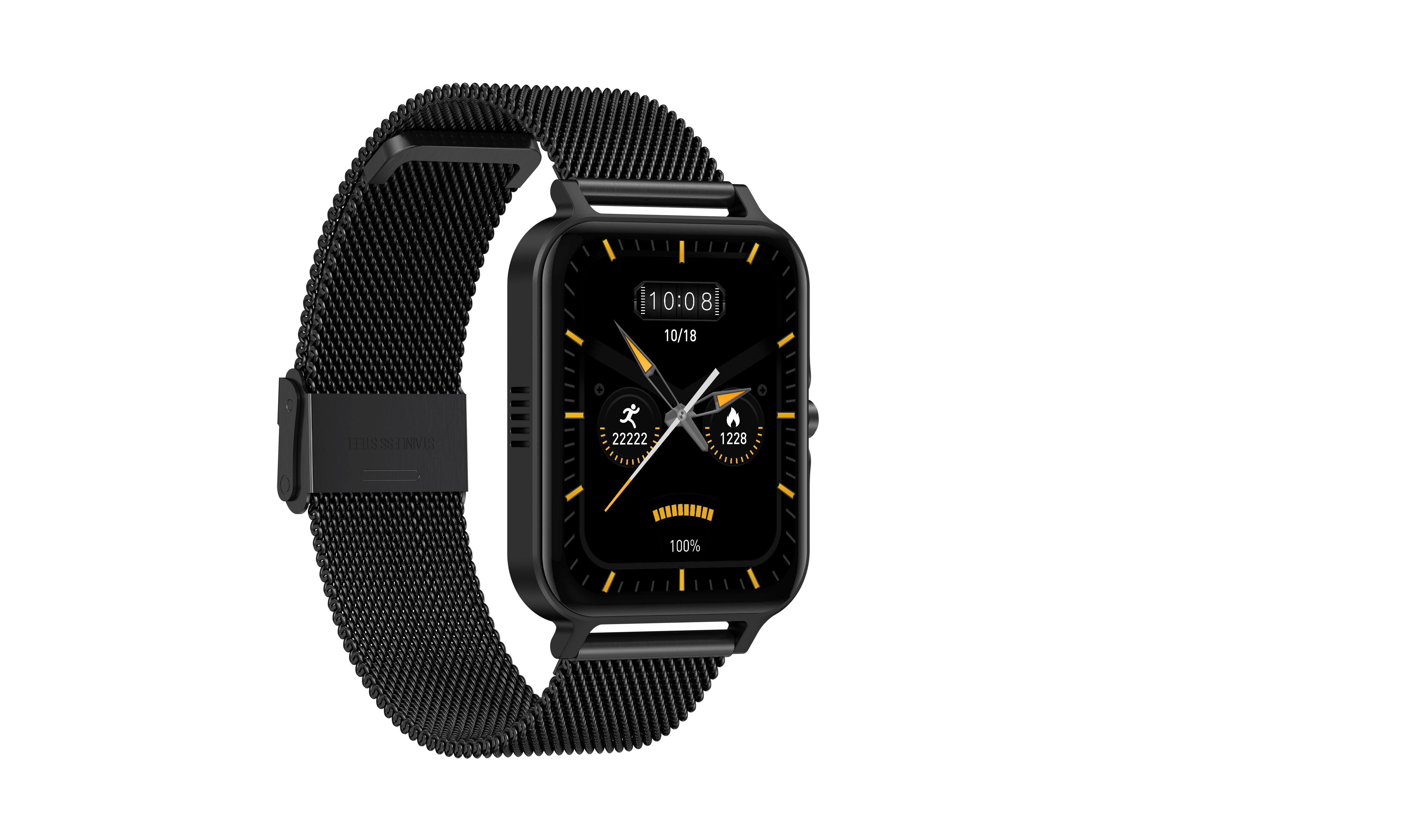 G-TAB FT7 Amoled Smart Watch Black